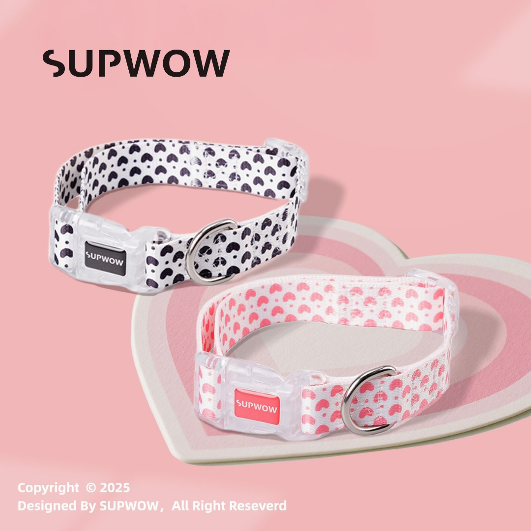 Dog Collar with Heart Pattern | New Zealand – SUPWOW